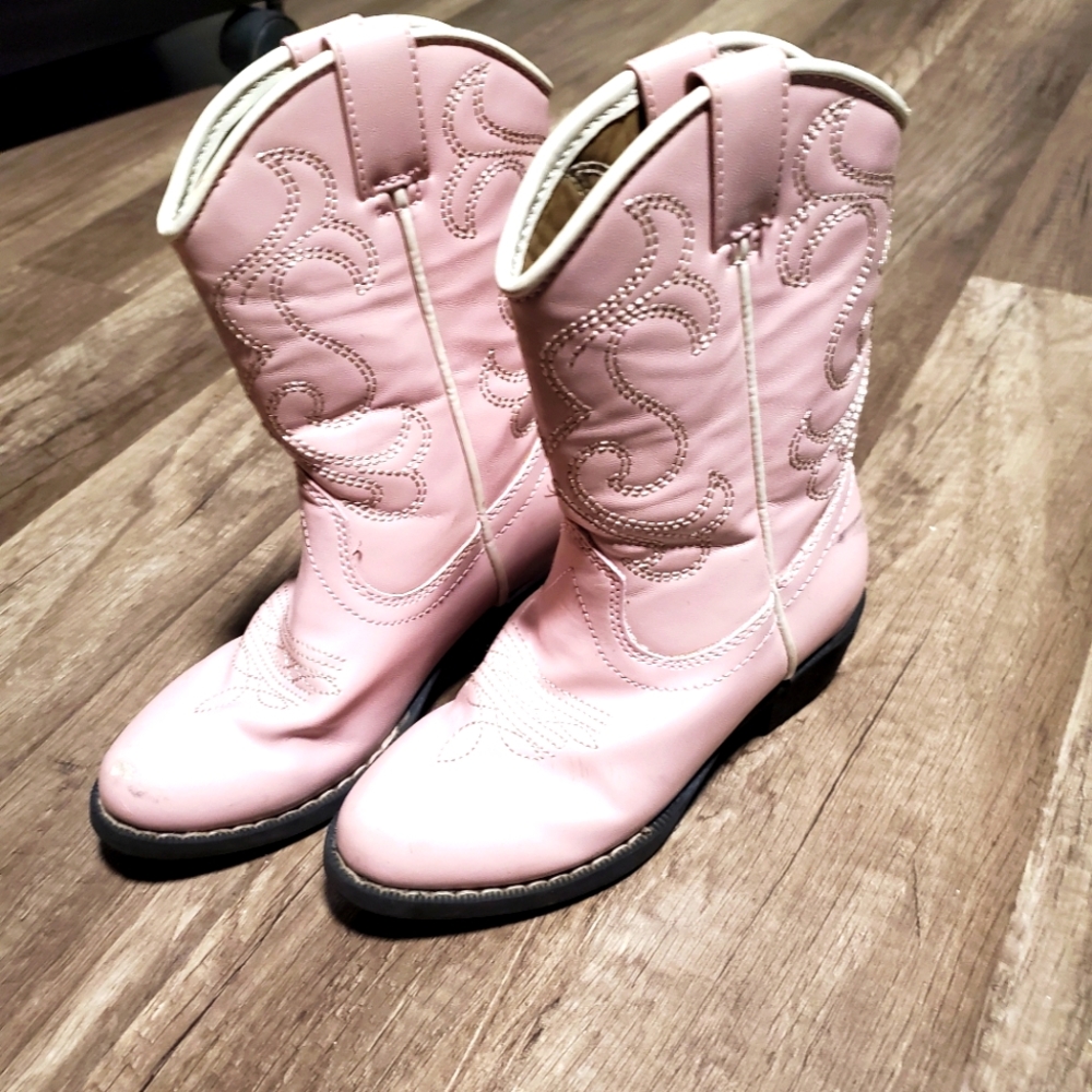 Girls cowboy boot pink